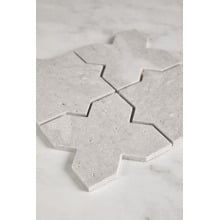 Apollo Grey Star & Cross Travertine Mosaic Tile